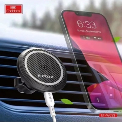 Автотримач Earldom ET-WC33 Gravity AirVent/15W/Type-C Black