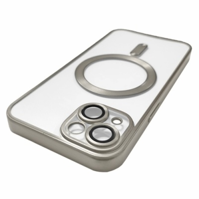 Купить чохол tpu metallic full camera with magsafe для apple iphone 13 (matte titan) онлайн