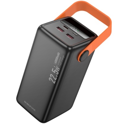 додаткова батарея power bank borofone bj66b magnifico 22.5w+pd20 60000 mah (чорний) 