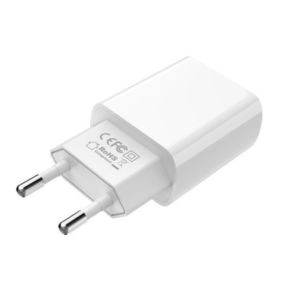 мережевий зарядний пристрій borofone ba20a 1usb/2.1a (білий) 