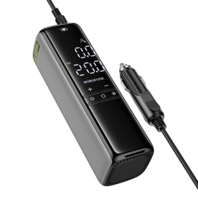 Автомобільний компресор Borofone FC1 (Чорно-сірий)