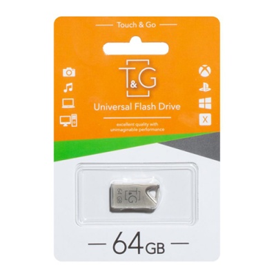 usb флеш-накопичувач tg 64gb metal 109 (сталевий) 