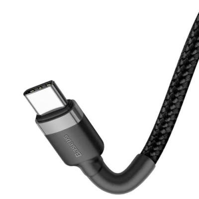 кабель baseus cafule type-c - type-c 100w/1m (catklf-dlg1) (black-grey) 