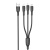 кабель borofone bx71 3in1 usb - (lightning+microusb+type-c) 2.0a/1m (чорний) 