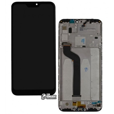 дисплей для xiaomi mi a2 lite/redmi 6 pro з рамкою + touchscreen black (oem)