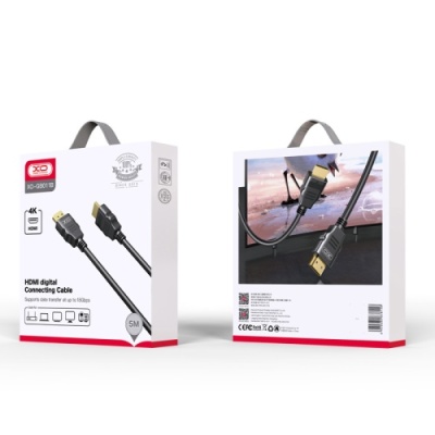 кабель hdmi xo gb011b hdmi 4k hd adapter 5m (чорний) 