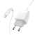 мережевий зарядний пристрій hoco c72q 1usb/18w/qc3.0 + (usb - microusb) (білий) 