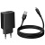мережевий зарядний пристрій hoco cs92a 1usb/18w/qc3.0 + (usb - microusb) (чорний) 
