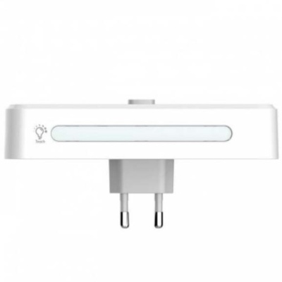 мережевий перехідник із нічником ldnio sc2311 2 port/1pd/1 qc 3.0/1 usb/ 2 psocket/ led lamp (white) 