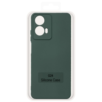 Купить чохол soft silicone case full для motorola g04/g04s/g24/e14 (dark green) онлайн