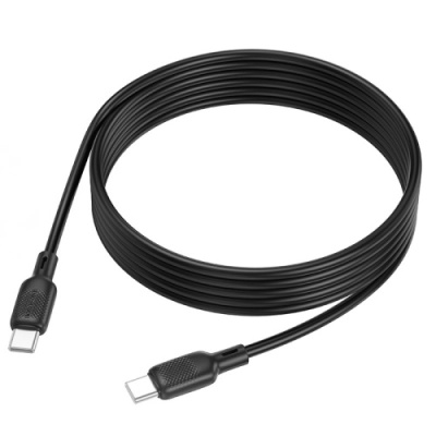 кабель borofone bx113 silicone type-c - type-c 60w/2m (чорний) 