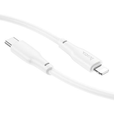 кабель hoco x93 force pd20w type-c - lightning 2m (бiлий) 