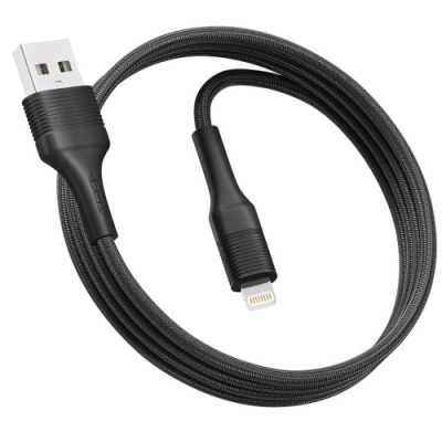 кабель ridea rc-st74 stablepro 12w usb - lightning 2.4a/1m (чорний) 