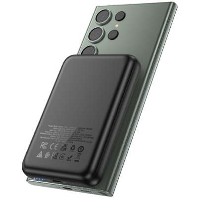 додаткова батарея power bank hoco j141 grace pd20w magnetic 10000 mah (чорний) 