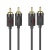 кабель hoco upa29 2*rca to 2*rca 1.5m (чорний) 