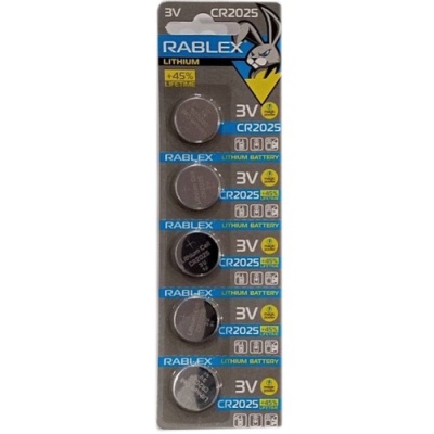 батарейка rablex cr2025 (5шт) 