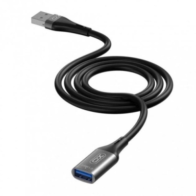 подовжувач xo usb nb219 usb male to usb female (2м) (чорний) 