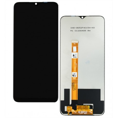 дисплей для realme c21y, c25y з чорним тачскріном (flycdi)
