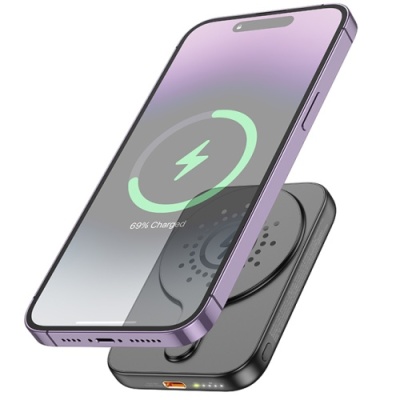 додаткова батарея power bank hoco j117 esteem pd20w magnetic 5000mah (чорний) 