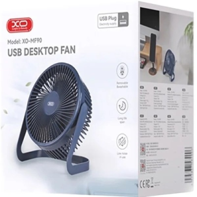 вентилятор xo mf90 4-inch usb desktop blue 