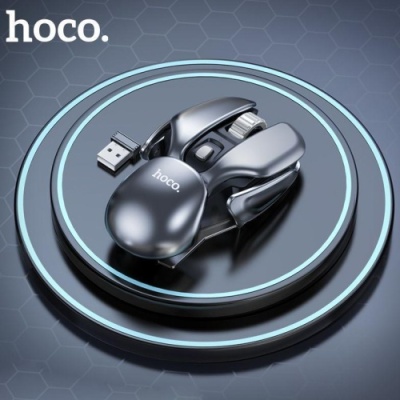 мишка бездротова hoco di43 (сталевий) 