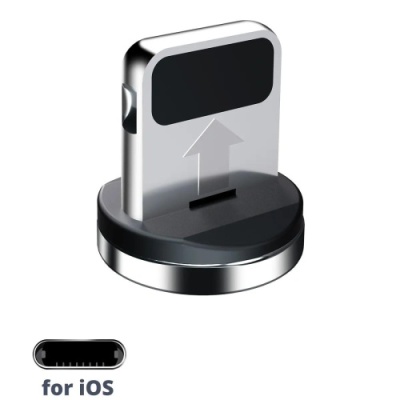 конектор magnetic lightning круглий (сталевий) 