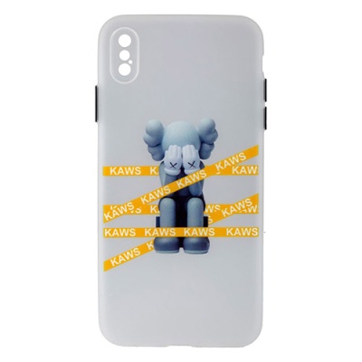 Купить чохол tpu ultra-thin matt kaws/pink panther design для apple iphone xs max (03) - white онлайн