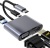 usb hub адаптер xo hub001 type-c pd / usb 3.0 / hdmi / vga 