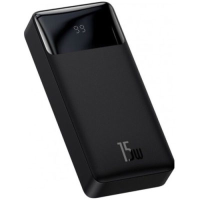 додаткова батарея power bank baseus bipow digital display 15w 20000mah black (ppdml-j01) 