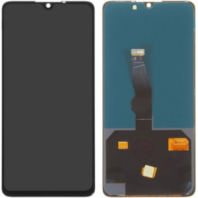 дисплей для huawei p30, чорний, без рамки, (oled)