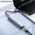 usb hub borofone dh16 6-в-1 type-c to hdmi+pd+usb3.0+usb2.0*2+rj45(l=0.15m) (сірий) 