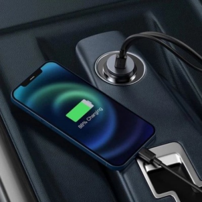 Автомобільний Зарядний Пристрій Baseus Share Together PPS multi-port Fast charging car charger with cord 120W (CCBT-A0G) 2USB/30W/QC4.0 + 2Type-C/30W/