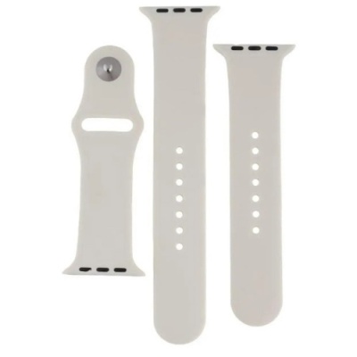 ремінець для apple watch band silicone two-piece 42/44/45/49 mm (10, stone) 