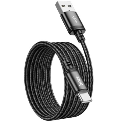 кабель hoco x89 wind usb - type-c 3a/2m (чорний) 