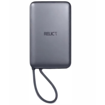 додаткова батарея power bank relict oniqx 2 in 1 10000 mah magsafe 22.5w (rlctpb-000086239) grey 