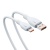 кабель baseus pudding series fast charging cable usb - type-c 100w/2m (p10355703221-01) (white) 