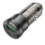 Автомобільний Зарядний Пристрій Borofone BZ25 38W 1USB/18W/QC3.0 + 1Type-C/20W/PD (Прозоро-Чорний)