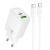 Мережевий Зарядний Пристрій Hoco N61 1USB/18W/QC3.0 + 1Type-C/20W/PD + (Type-C - Type-C) (Білий) мережевий зарядний пристрій hoco n61 1usb/18w/qc3.0 + 1type-c/20w/pd + (type-c - type-c) (білий)
