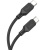 кабель hoco x90 cool silicone (pd) type-c - type-c 60w 3a/1m (чорний) 