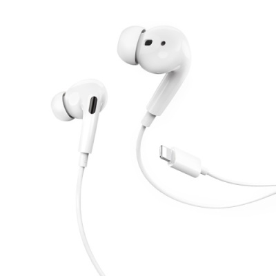 навушники hoco m1 pro lightning (білий) 