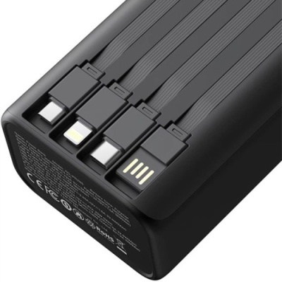 додаткова батарея power bank xo pr285 pd20w+qc22.5w 30000 mah (чорний) 
