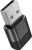 перехідник borofone bv18 usb 2.0 male - type-c female (чорний) 5v-3a max 