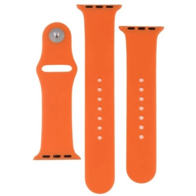 ремінець для apple watch band silicone two-piece 42/44/45/49 mm (02, apricot) 
