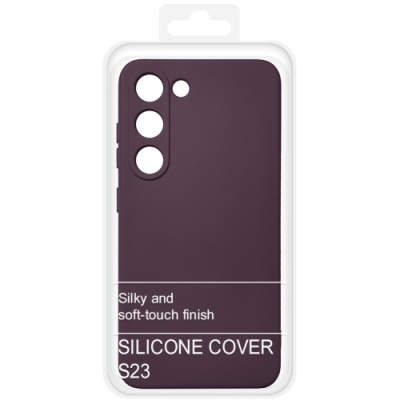 Купить силіконовий чохол soft silicone case для samsung s911 galaxy s23 - bordo онлайн