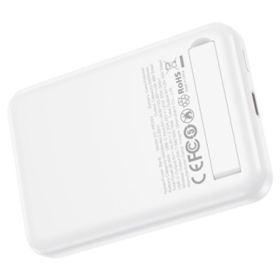 додаткова батарея power bank xo pr264 with magsafe and holder +pd20w 10000 mah (білий) 