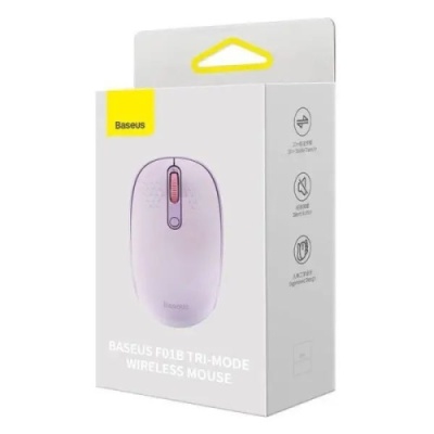 мишка бездротова baseus f01b tri-mode wireless mouse (b01055503513-00) purple 