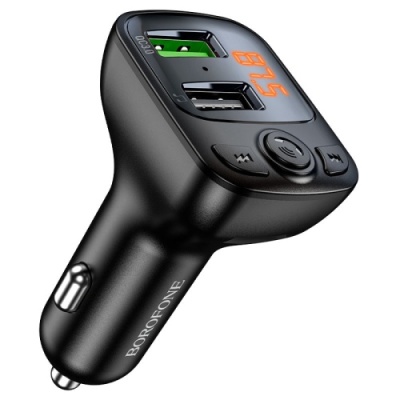 FM Модулятор Borofone BC41 Eminency QC3.0 (Чорний)