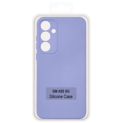 Купить чохол soft silicone case full для samsung a556 galaxy a55 5g (linen blue/lilac) онлайн