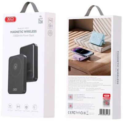 додаткова батарея power bank xo pr231 with magsafe 15w + pd20w 10000 mah (чорний) 