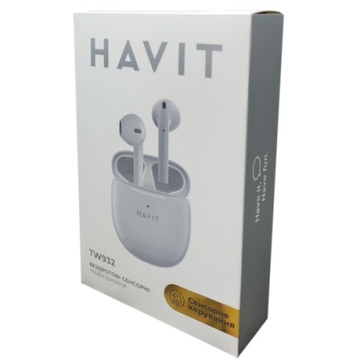 бездротові навушники (tws) havit tw932 (білий) 